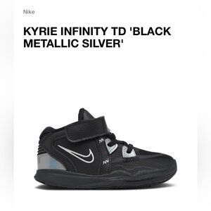 Brand New Nike kyrie infinity TD “Black Metallic Silver “
